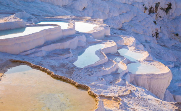 istock Pamukkale pool terraces in Hierapolis in Turkey 1215497491