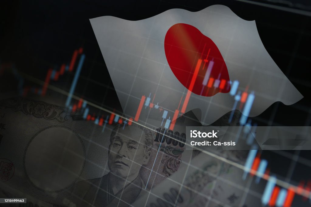 Global epidemics and economic impact Japan Stock Photo