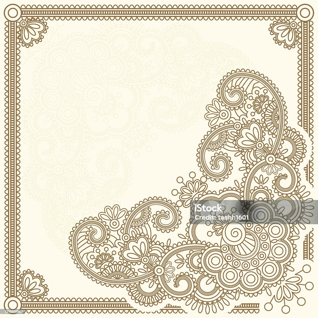Mehndi Abstract Mehndi Flower Stock Illustration - Download Image Now - Abstract ...