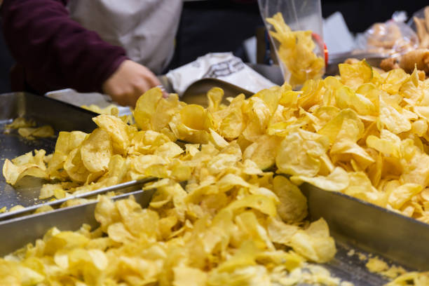 istock Selling in Handmade Potato Chips Store 1215502486