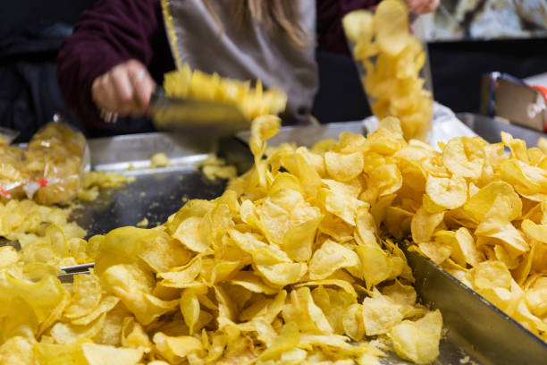 istock Selling in Handmade Potato Chips Store 1215502547