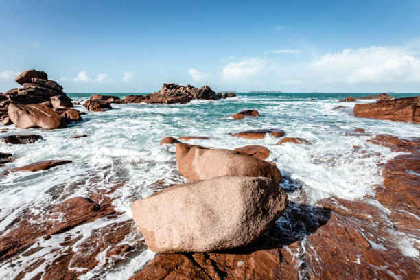 istock Pink granite coast. Ploumanac'h. Brittany 35 1215503327