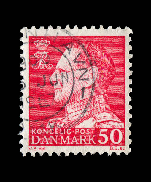 istock Denmark Stamp: Shows Portrait of King Frederick IX(1899-1972) 1215505364