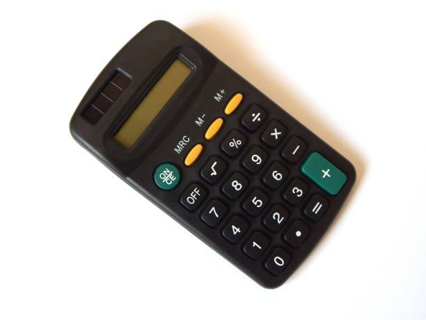 istock Electronic calculator isolated on a white background. 1215506368