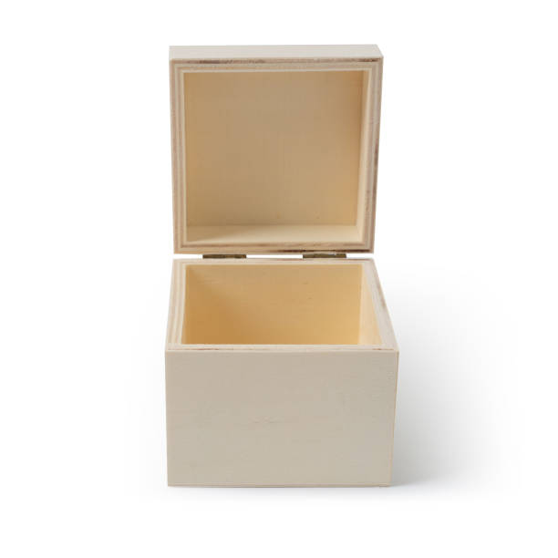 istock opened wooden box on white background 1215507603