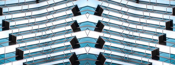 istock Architecture details Modern Building Glass facade Business background 1215509382