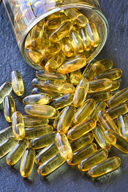 istock A close up of Omega-3 capsules 1215512151