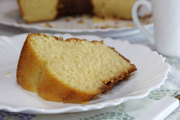 istock Slice of homemade vanilla cake 1215515879