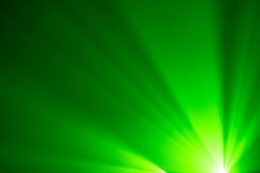 Nightclub abstract background image. Green neon lights.