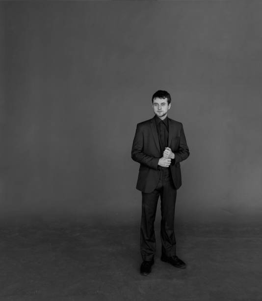 istock Portrait of serious man in the studio 1215522187