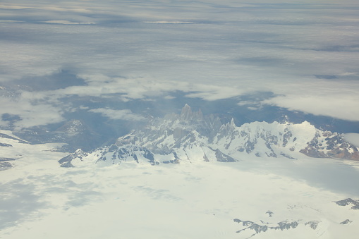 This photo was taken in the flight between Punta Arenas and Santiago de Chile.