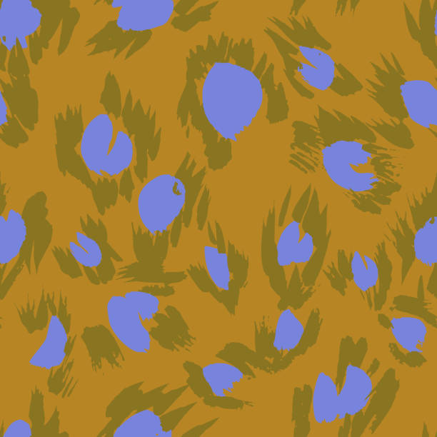 ilustraciones, imágenes clip art, dibujos animados e iconos de stock de patrón sin costuras de leopardo vectorial - illusion leather pattern backgrounds