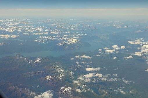 This photo was taken in a flight between Punta Arenas and Santiago de Chile.