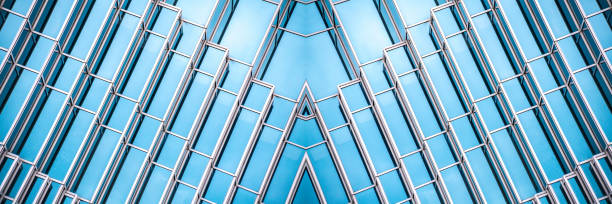 istock Architecture details Modern Building Glass facade Business background 1215526781