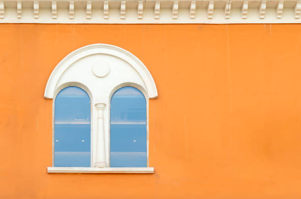 Colorful windows and walls of Mediterranean architecture