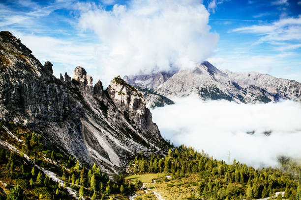 istock mountain and valley dolomites Italy 1215527608