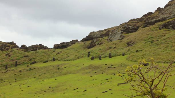 istock The Rano Raraku volcano 1215528320