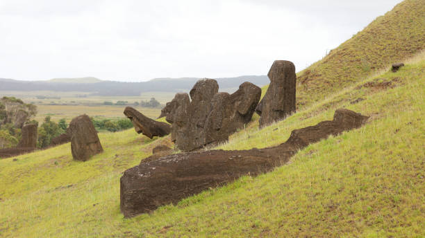 istock The Rano Raraku volcano 1215528394