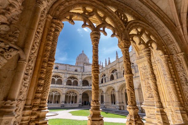 istock View from the corridor at Mosteiro Dos Jeronimos in Lisbon 1215528604