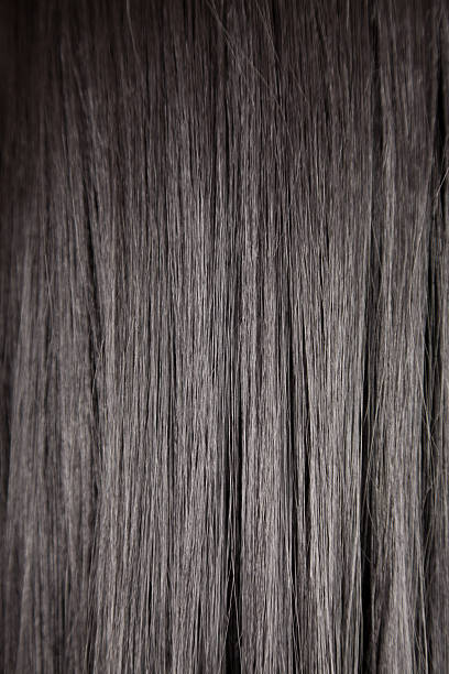 istock Black shiny straight hair 121552871