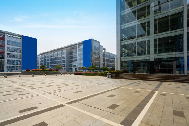 istock Empty floor and modern office building in Science and Technology Park ,chongqing,china 1215530170