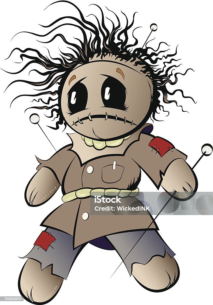 Voodoo Doll  Doll stock vector