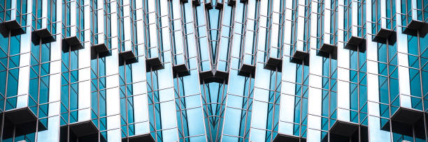 istock Architecture details Modern Building Glass facade Business background 1215532495