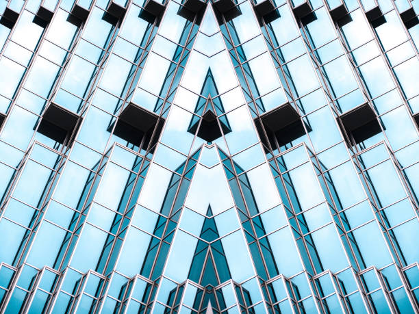 istock Architecture details Modern Building Glass facade Business background 1215533364