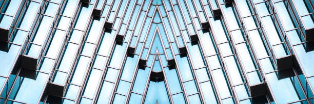 istock Architecture details Modern Building Glass facade Business background 1215535239