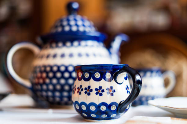 istock Handmade pottery produced in Boleslawiec 1215538147