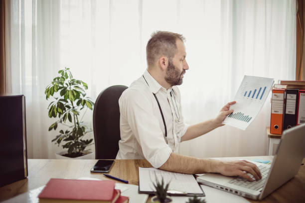 istock The doctor works in a doctor's office 1215538580