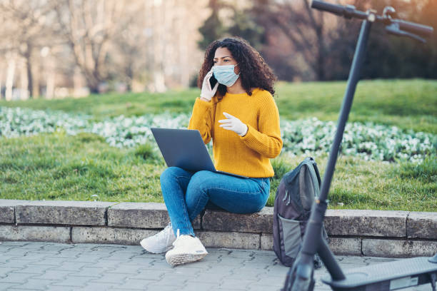 istock Working from a distance in social isolation 1215542936
