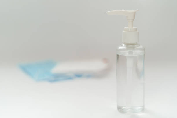 istock Antibacterial Cream Gel Blank Bottle Close-up 1215544110