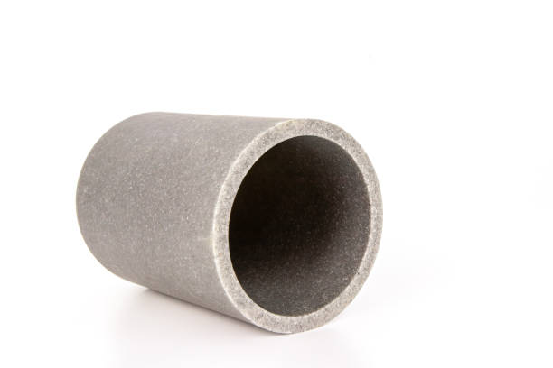 istock Gray toothbrush holder isolated on a white background. 1215549102