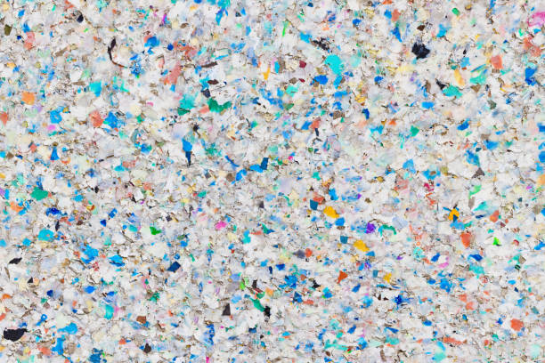 istock Multicolored Recycling Plastic Background - Sustainability Concept 1215551819