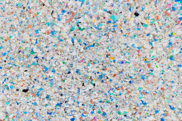 Weathering Surface Made of Multicolored Recycling Plastic