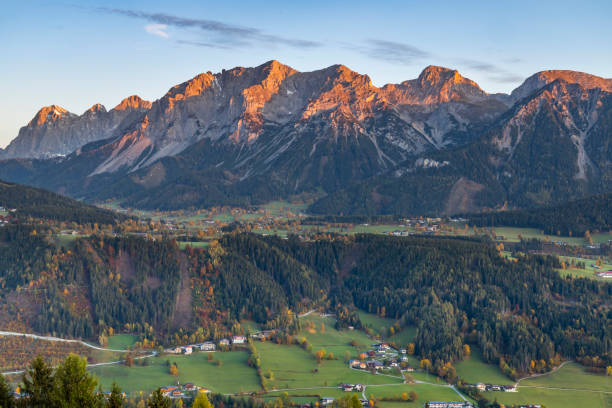 istock autumn view of Dachstein massif in Austria 1215552629