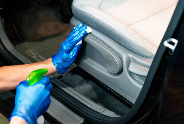 istock Cleaning surfaces for Covid-19 stop the spread 1215553372