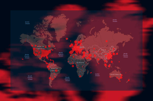 istock Coronavirus COVID-19 affected countries and territories around the world. World map. 1215555306