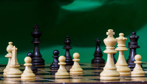 istock Chess photographed on a chessboard 1215559874