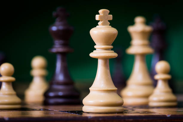 istock Chess photographed on a chessboard 1215559884