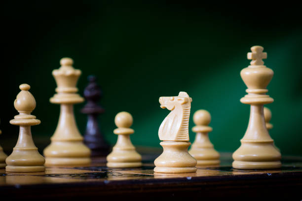istock Chess photographed on a chessboard 1215559888