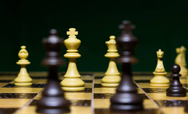 istock Chess photographed on a chessboard 1215559944