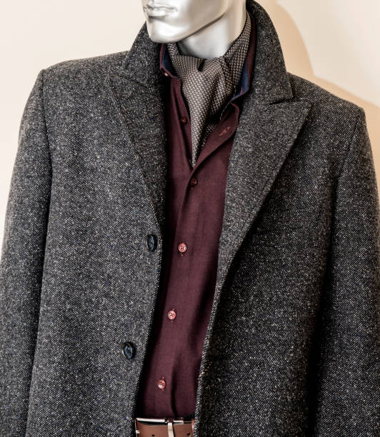 istock Details of men's wardrobe on a mannequin. 1215570824