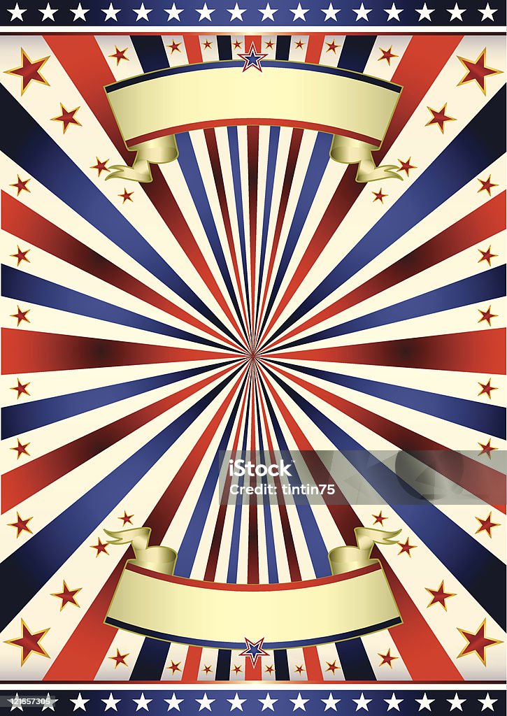 American nosotros tricolore bastidor - arte vectorial de Abstracto libre de derechos