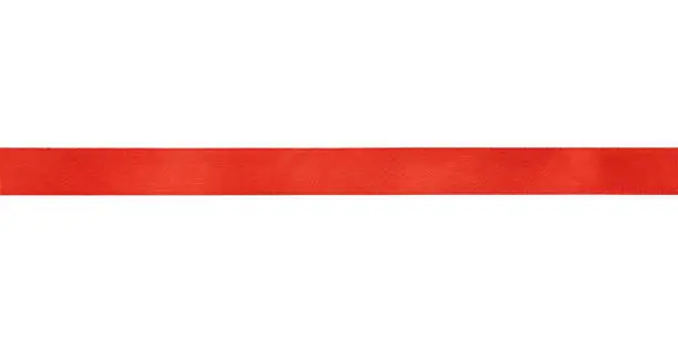 Photo of Red silk ribbon isolated on white