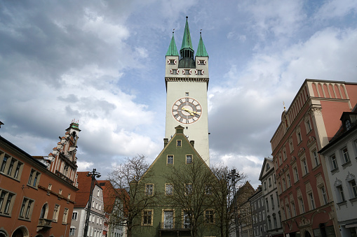 This is Straubing a Lower Bavarian city with a well-preserved old town with medieval architecture