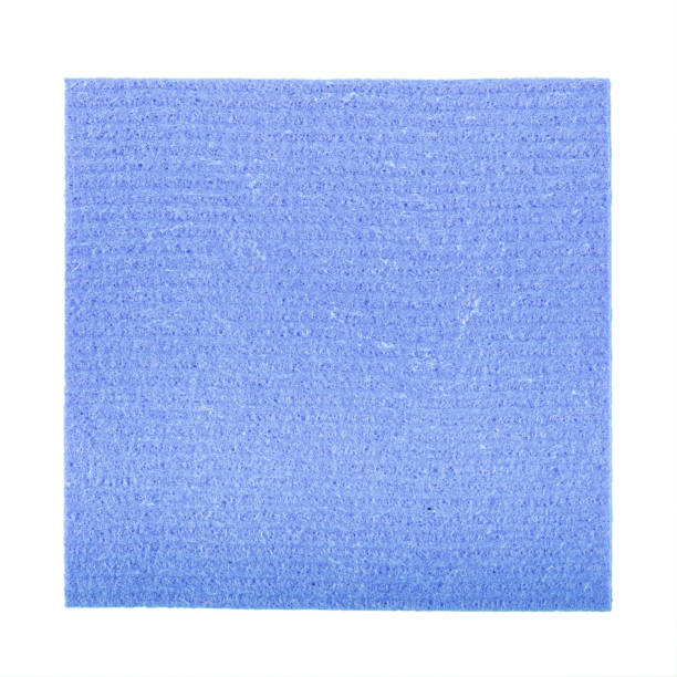 istock Cleaning rag in blue colors isolated on white background. 1215575669