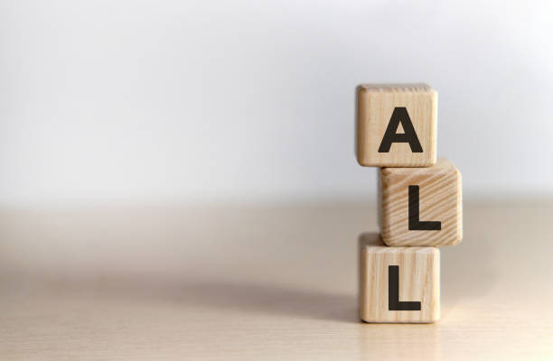 istock ALL - text on wooden cubes, on white background 1215578011