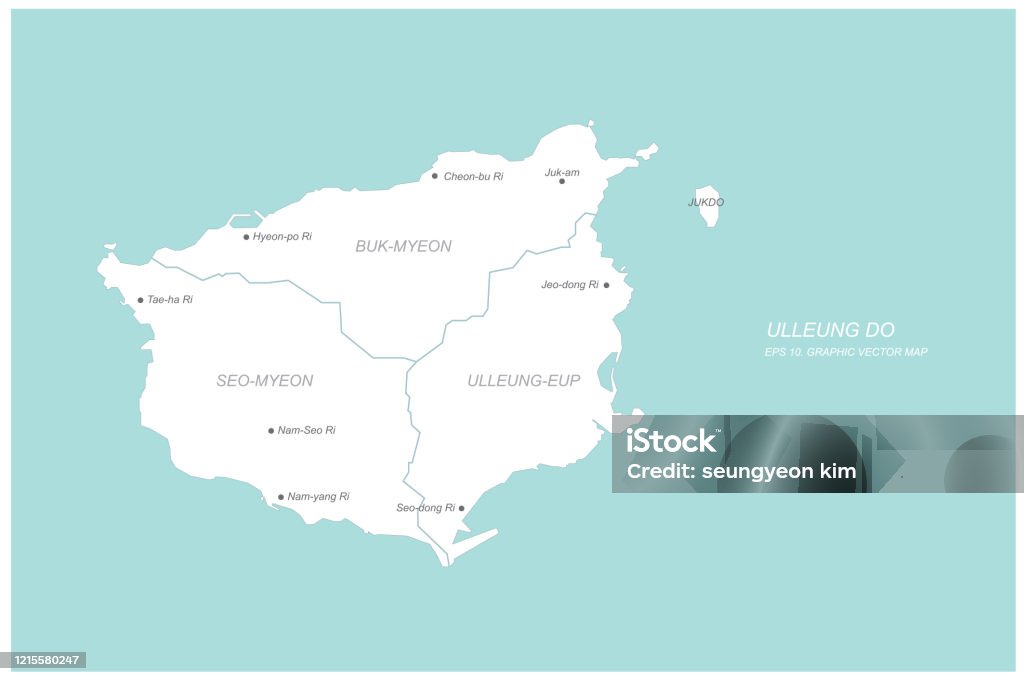 동해 한국의지도 한국 섬 벡터지도 0명에 대한 스톡 벡터 아트 및 기타 이미지 - 0명, Korean War, 경계 - iStock
